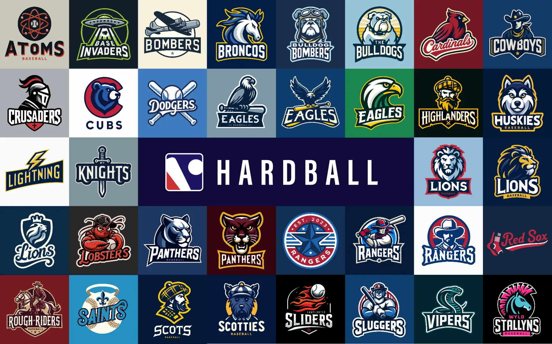 Dallas Hardball 38 team logos