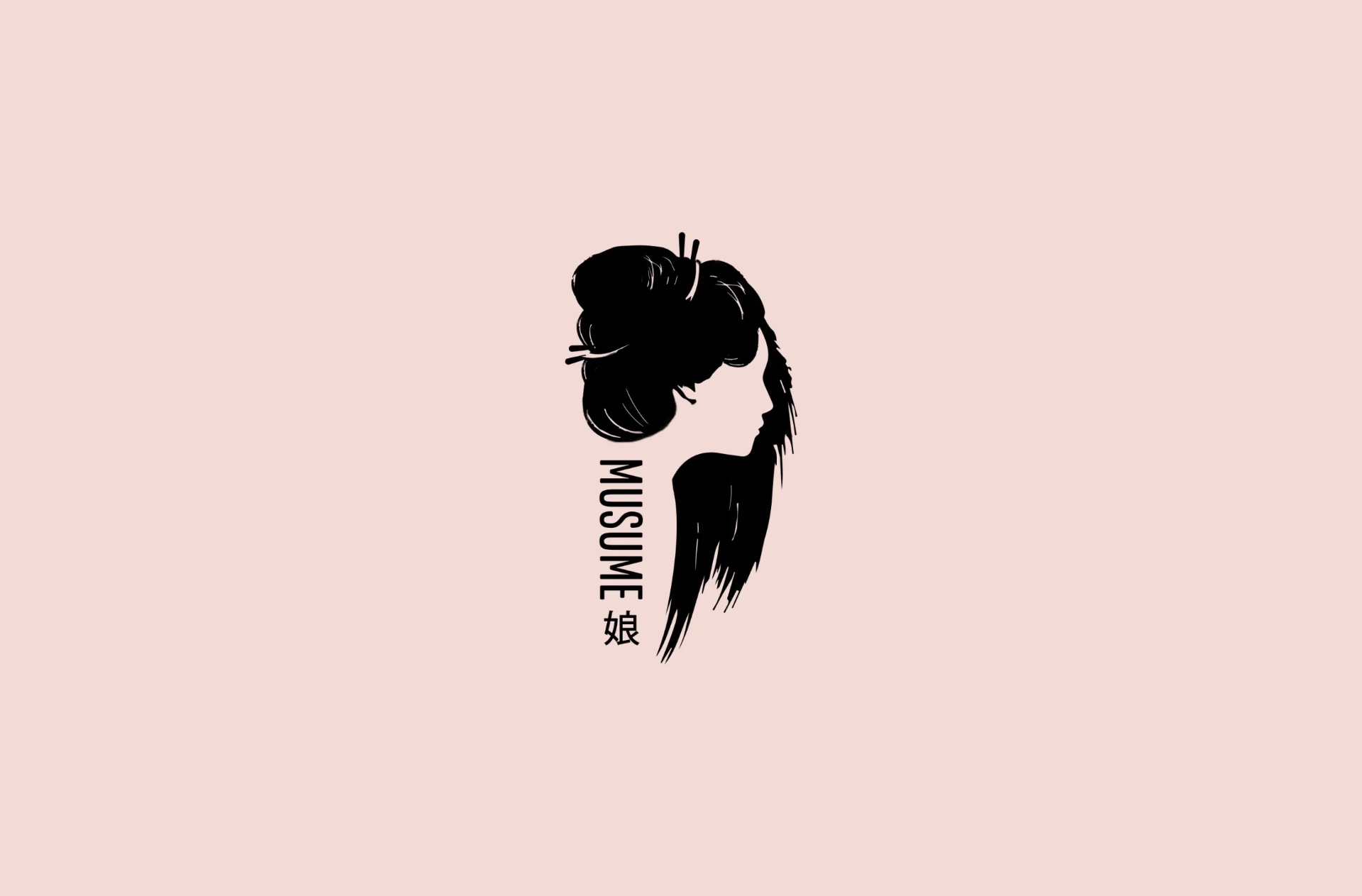 Musume brand mark on blush
