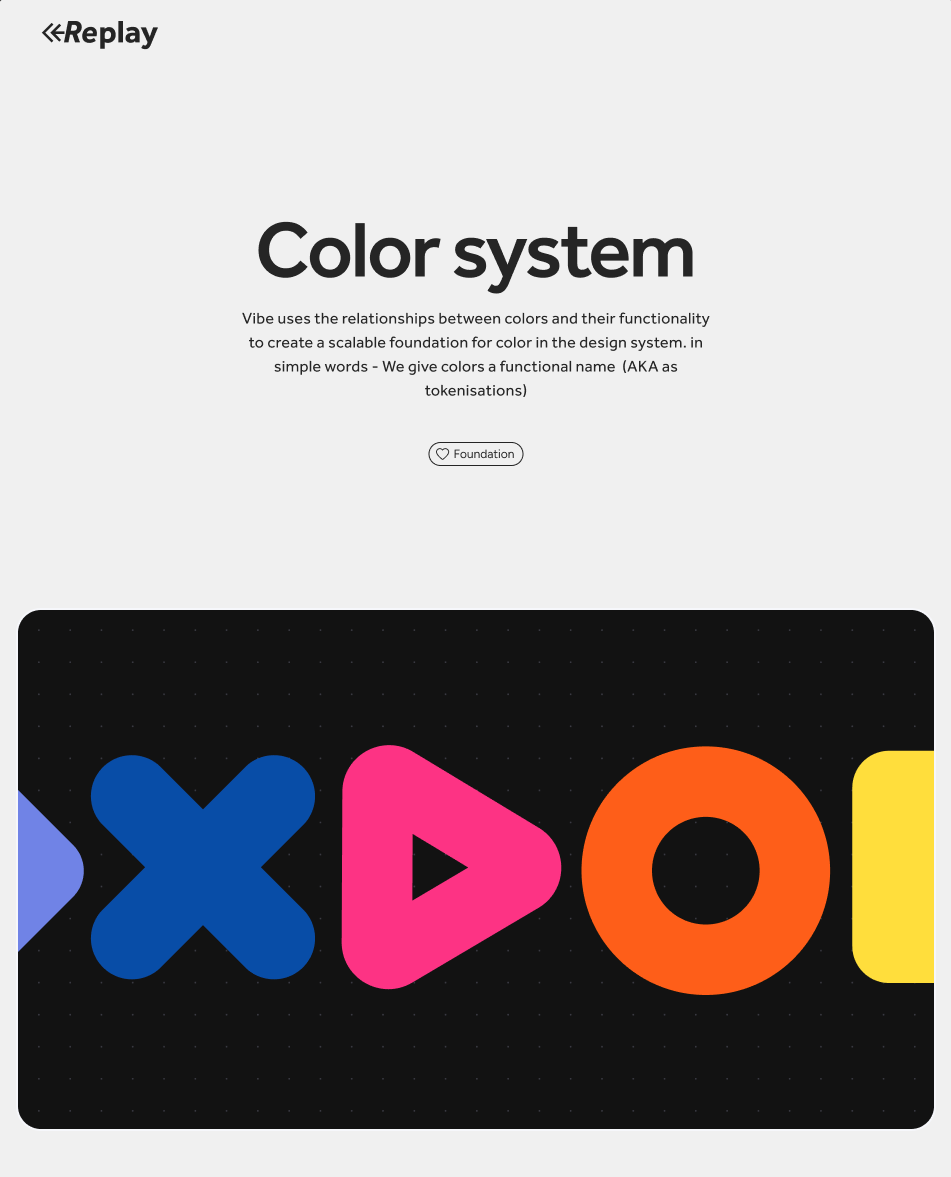 Replay color system