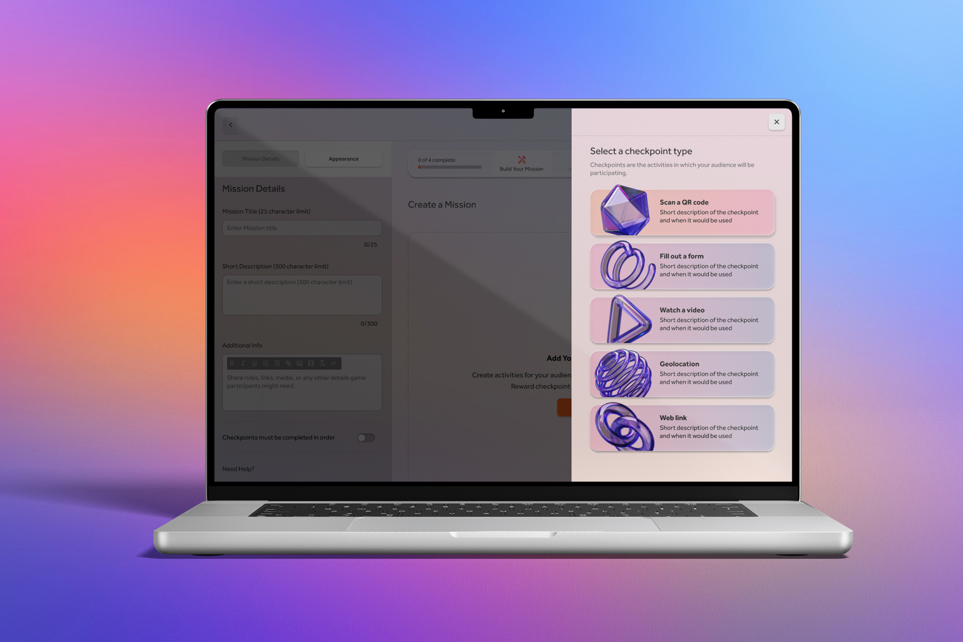 Tronic Studio checkpoint type selection