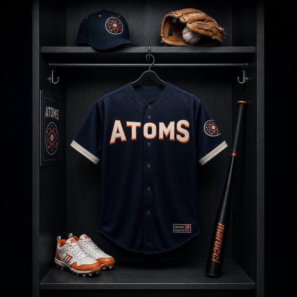 Atoms uniform and equipment locker scene